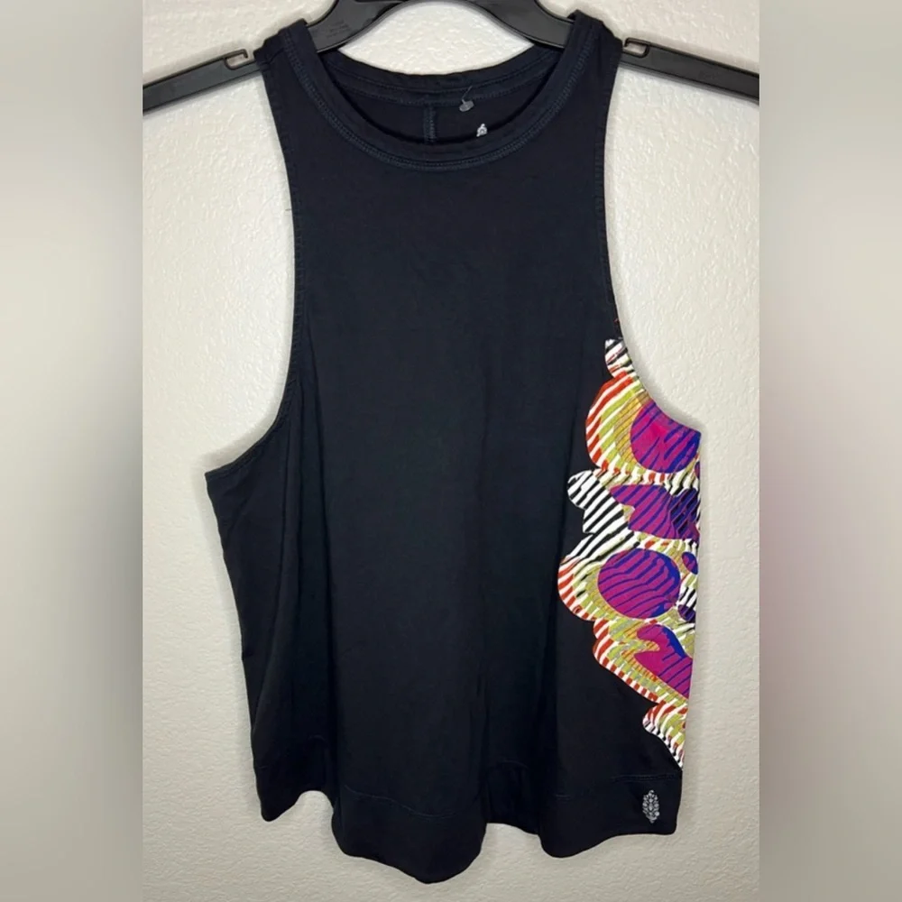 NWOT Inhale Tank in Black Combo Free People Movement - Picture 3 of 8